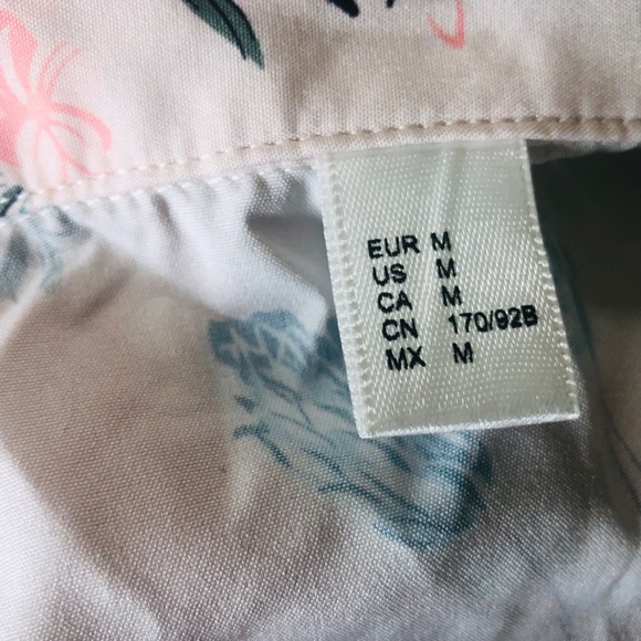 Pjs Top and Shorts Medium Pink Floral - Picture 2 of 6